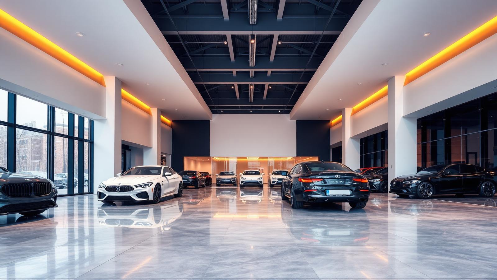 Used car showroom